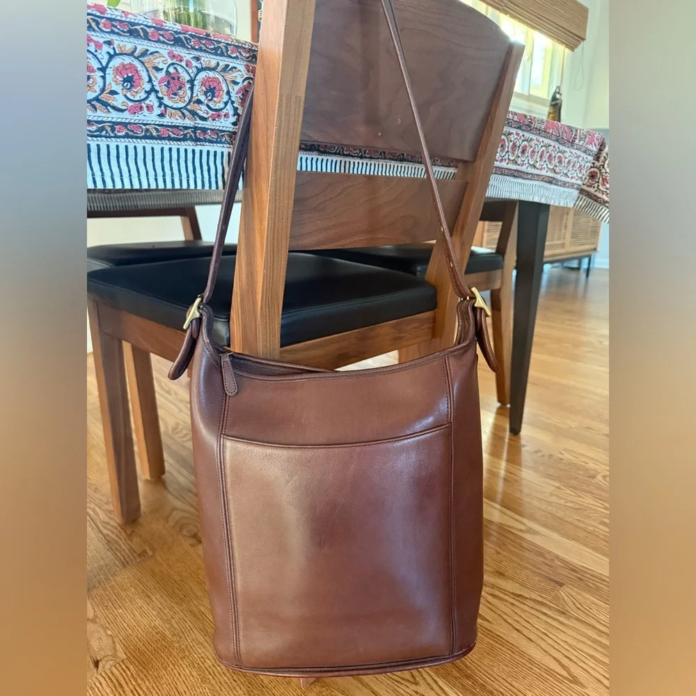 Vintage Coach Slim Duffle Shoulder Bag – Made in USA - Picture 2 of 12